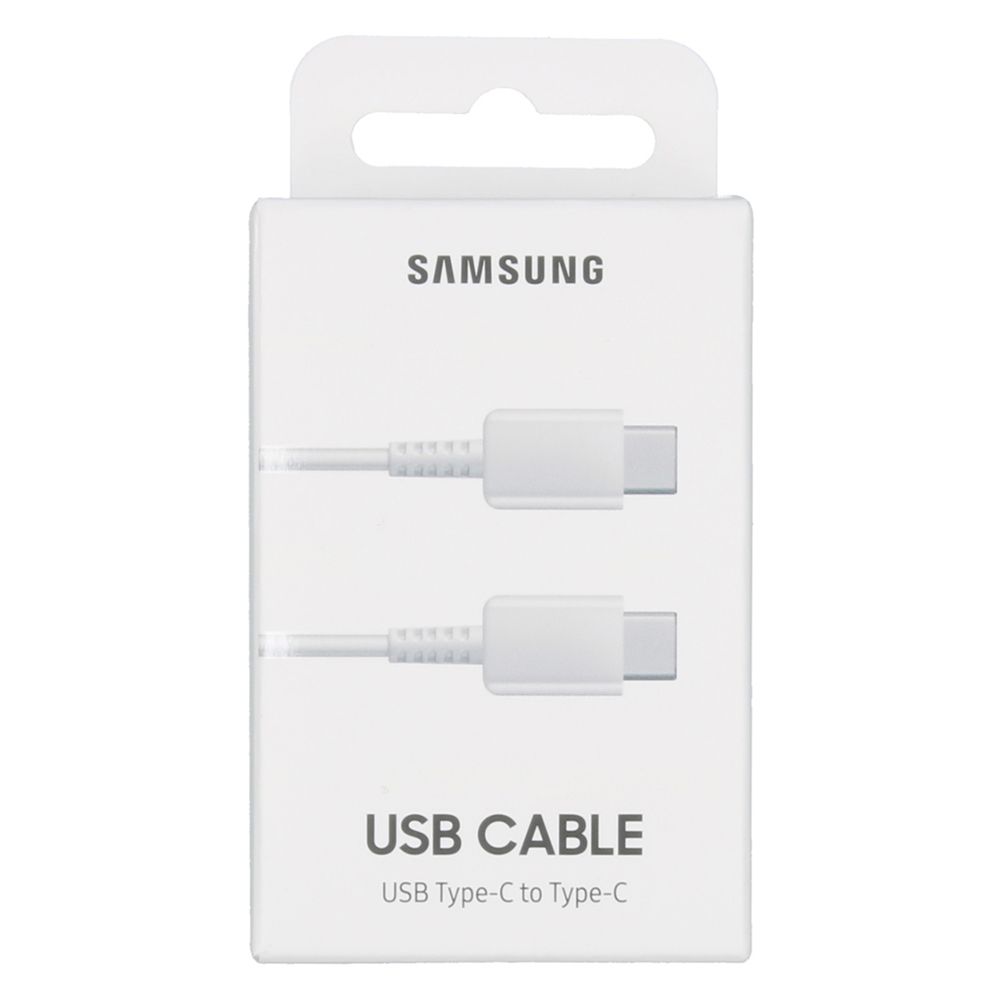 Cablu de date si incarcare USB Type-C la USB Type-C Samsung Original, lungime 1 m, 60W, alb