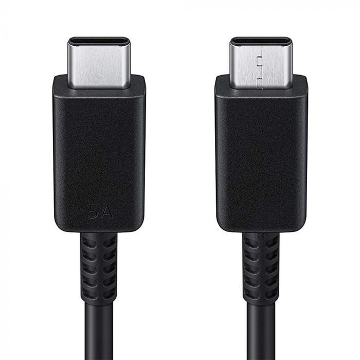 Cablu de date si incarcare USB Type-C la USB Type-C Samsung Original, lungime 1 m, 5A, negru