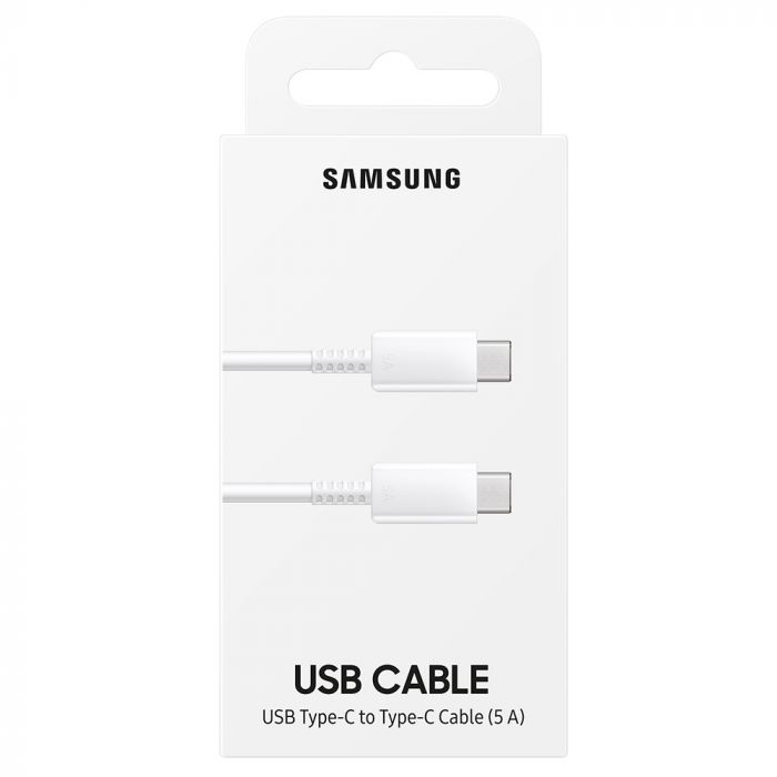 Cablu de date si incarcare USB Type-C la USB Type-C Samsung Original, lungime 1 m, 5A, alb
