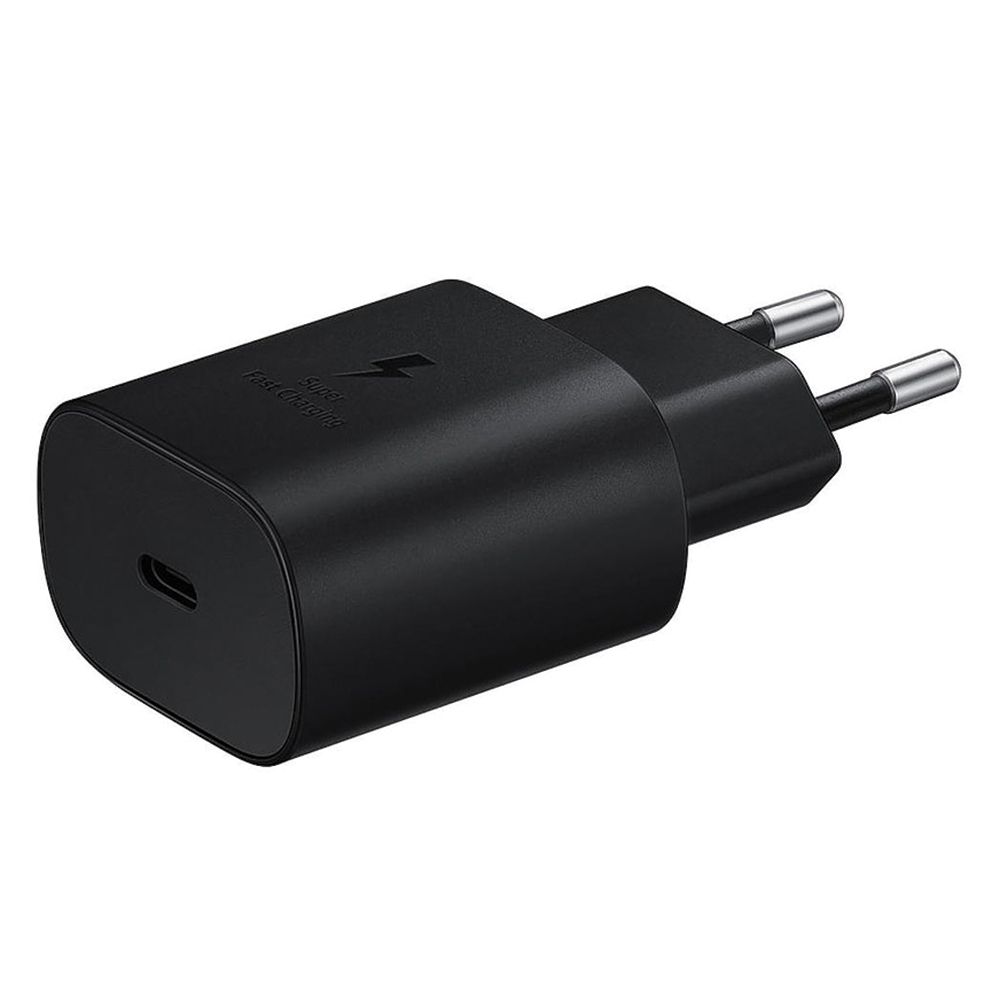 Incarcator retea pentru telefon USB Type-C la USB Type-C, Samsung Super Fast Charging, PD 3.0, 25W, negru