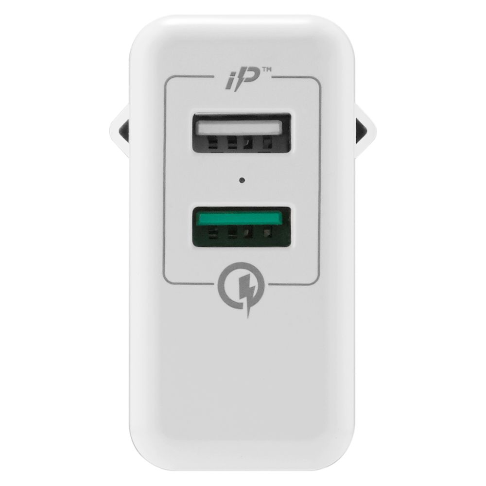 Incarcator retea pentru telefon Spigen EU F207, Spigen Qualcomm Quick Charger 3.0, 3A, Dual USB, alb