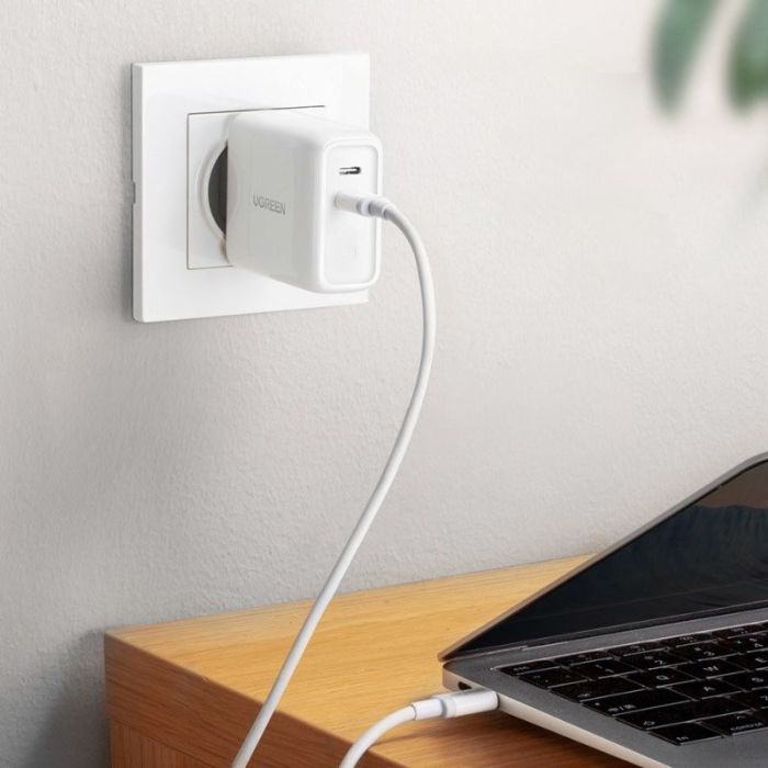 Incarcator retea pentru telefon Ugreen Quick Charger, 36W, 2 x USB 5V/3A, alb