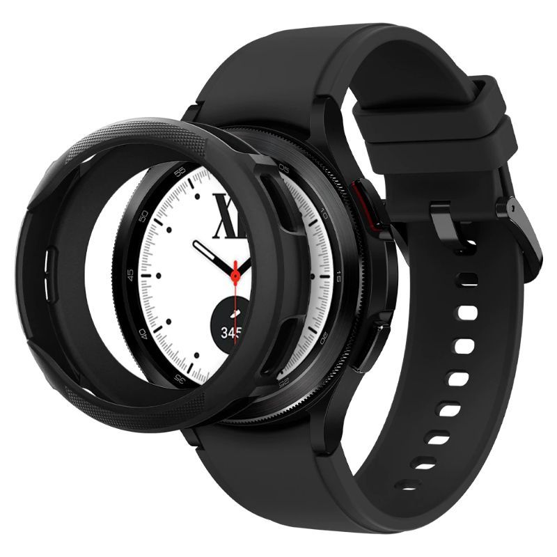Curea smartwatch Samsung Galaxy Watch 4 Classic 42mm, Spigen Liquid Air, negru