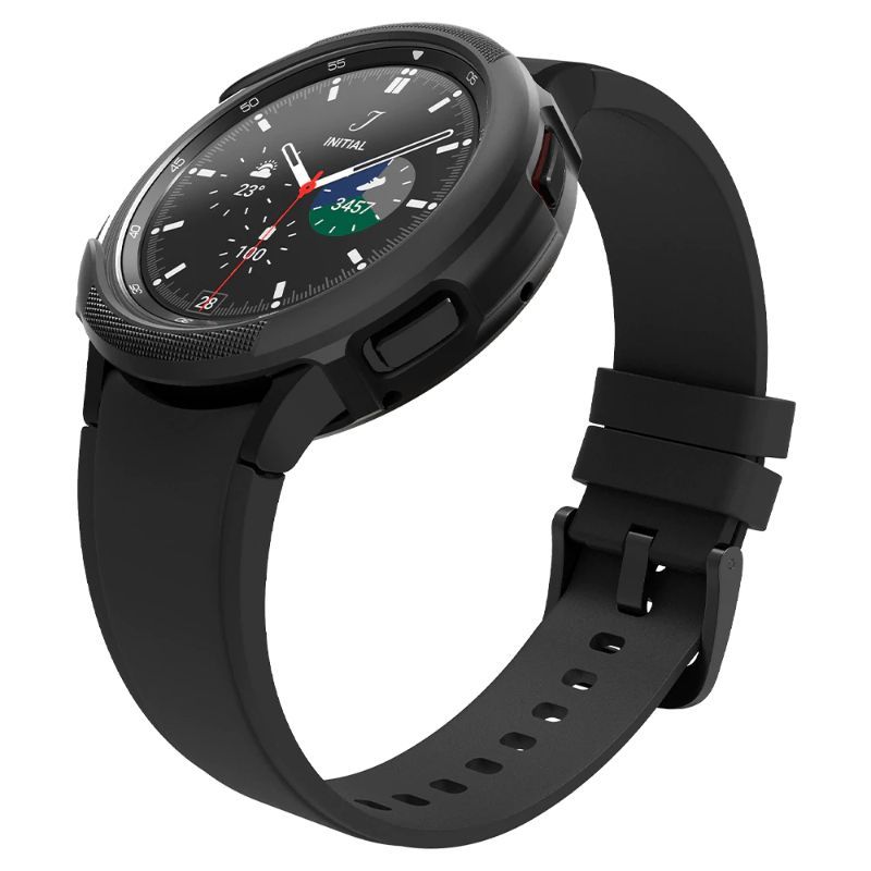 Curea smartwatch Samsung Galaxy Watch 4 Classic 42mm, Spigen Liquid Air, negru