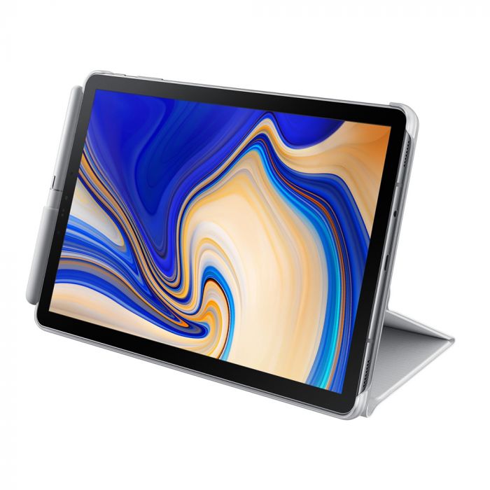 Husa pentru tableta Samsung Galaxy Tab S4 10.5 inch, Book Cover, originala, suport pentru S Pen, gri