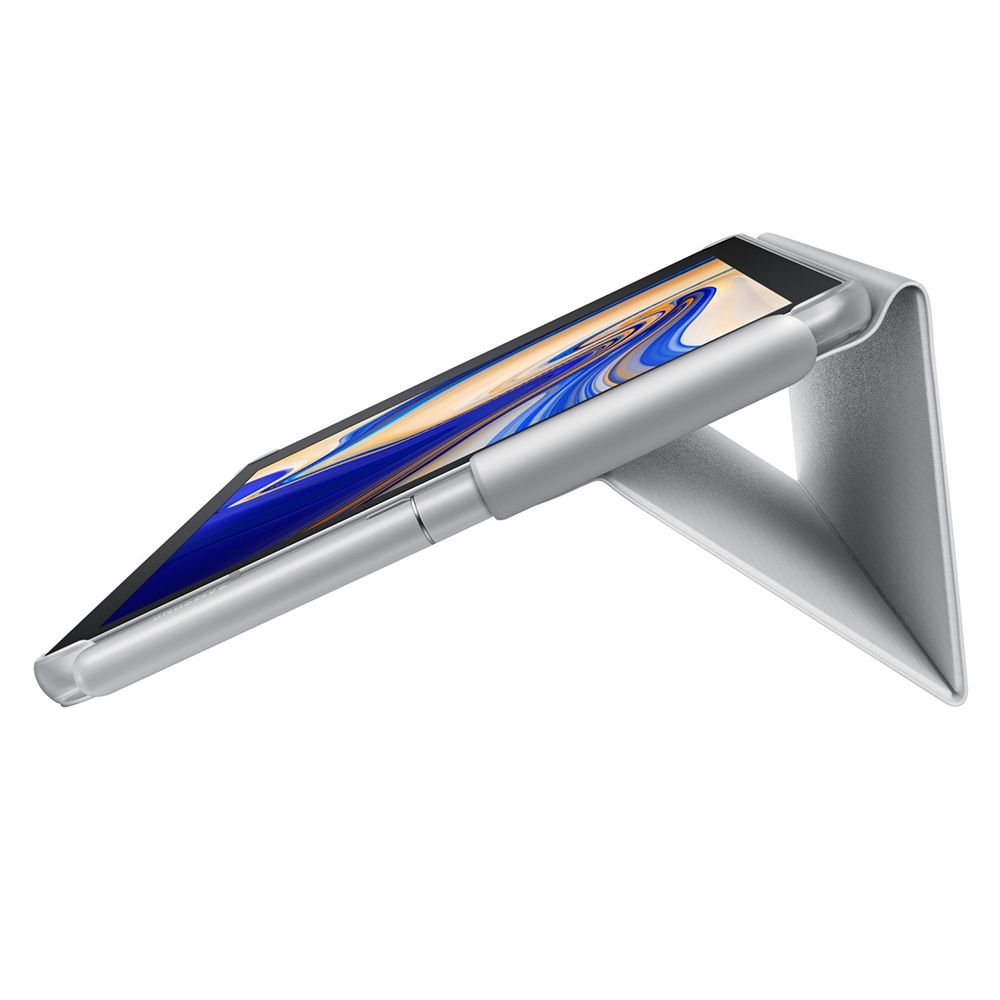 Husa pentru tableta Samsung Galaxy Tab S4 10.5 inch, Book Cover, originala, suport pentru S Pen, gri