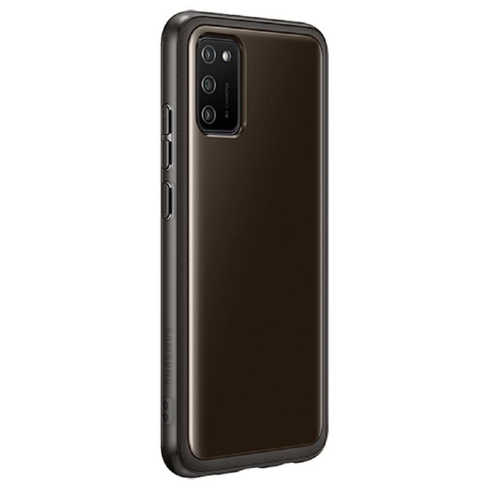 Husa telefon originala Samsung Soft Clear Cover, pentru Samsung Galaxy A02s, negru
