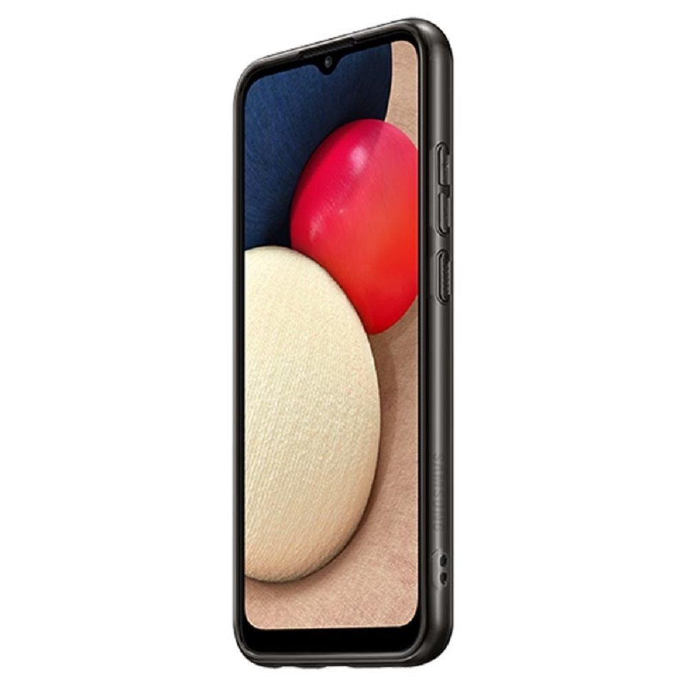 Husa telefon originala Samsung Soft Clear Cover, pentru Samsung Galaxy A02s, negru