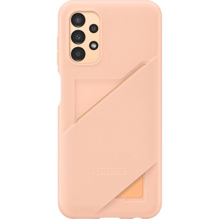 Husa telefon originala Samsung Card Slot Cover, pentru Samsung Galaxy A13 4G, portocaliu