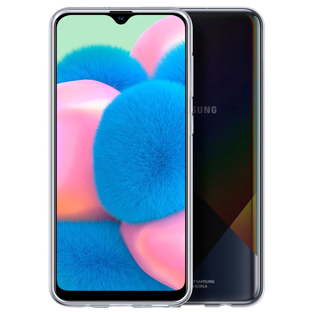 Husa telefon originala Samsung Clear Cover, pentru Samsung Galaxy A30s, transparent