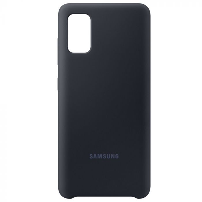 Husa telefon originala Samsung Silicone Cover, pentru Samsung Galaxy A41, negru