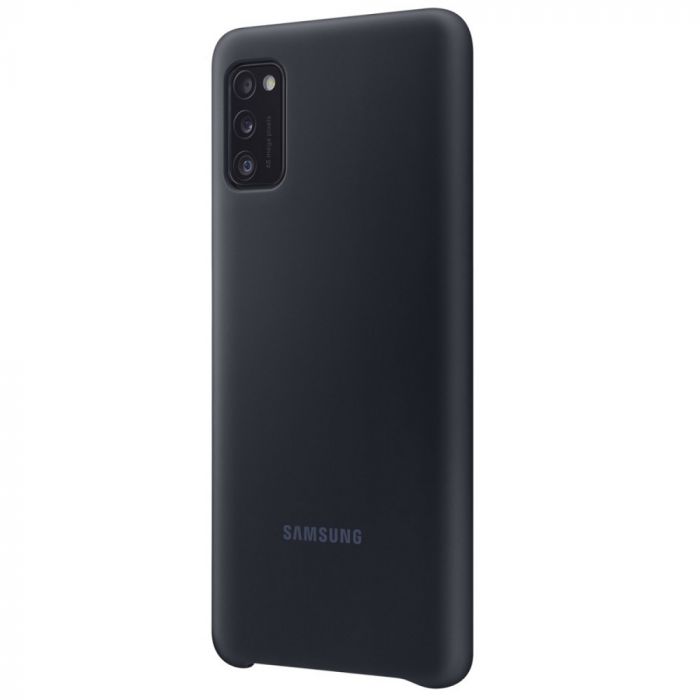 Husa telefon originala Samsung Silicone Cover, pentru Samsung Galaxy A41, negru