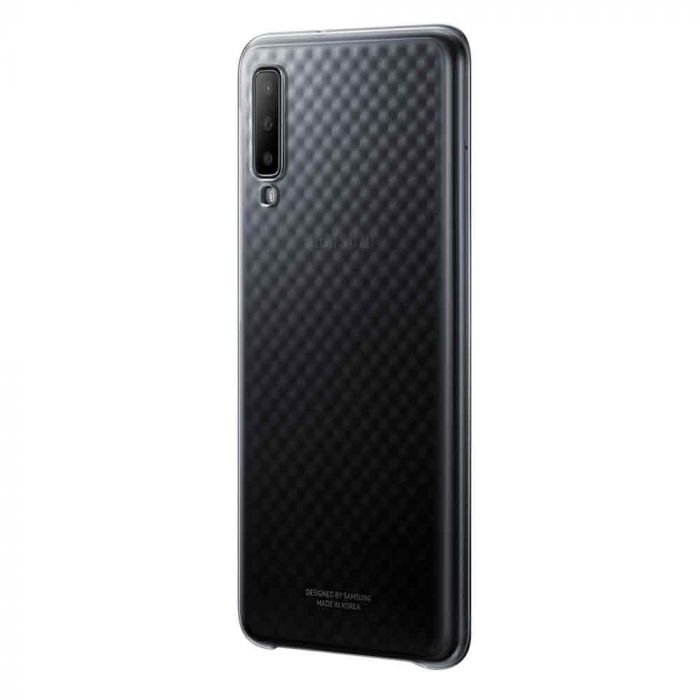 Husa telefon originala Samsung Gradation Cover, pentru Samsung Galaxy A7 2018, negru