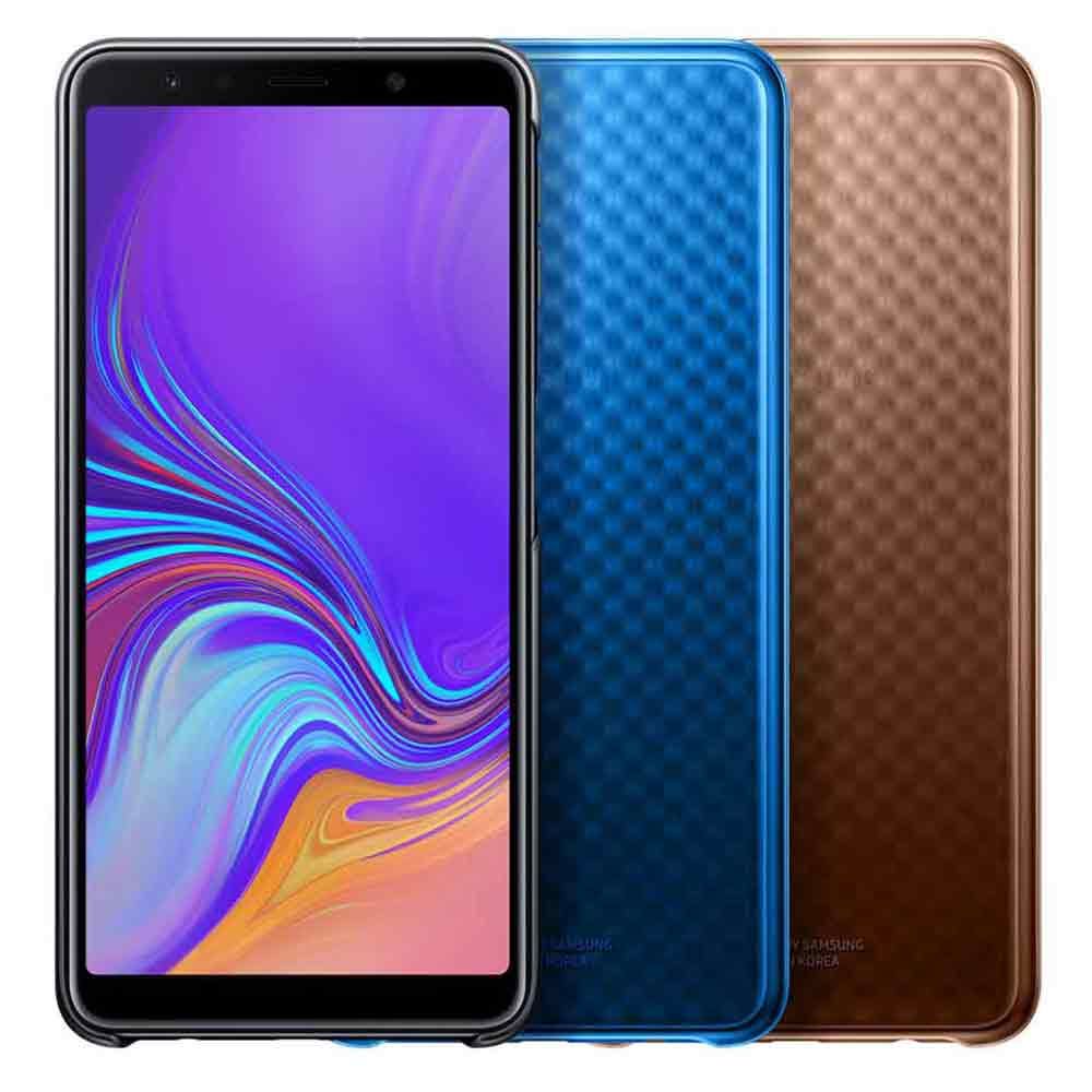 Husa telefon originala Samsung Gradation Cover, pentru Samsung Galaxy A7 2018, negru