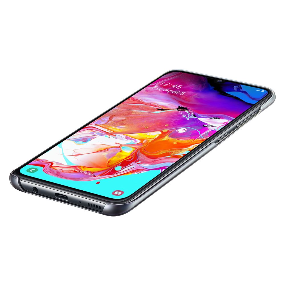 Husa telefon originala Samsung Gradation Cover, pentru Samsung Galaxy A70, negru