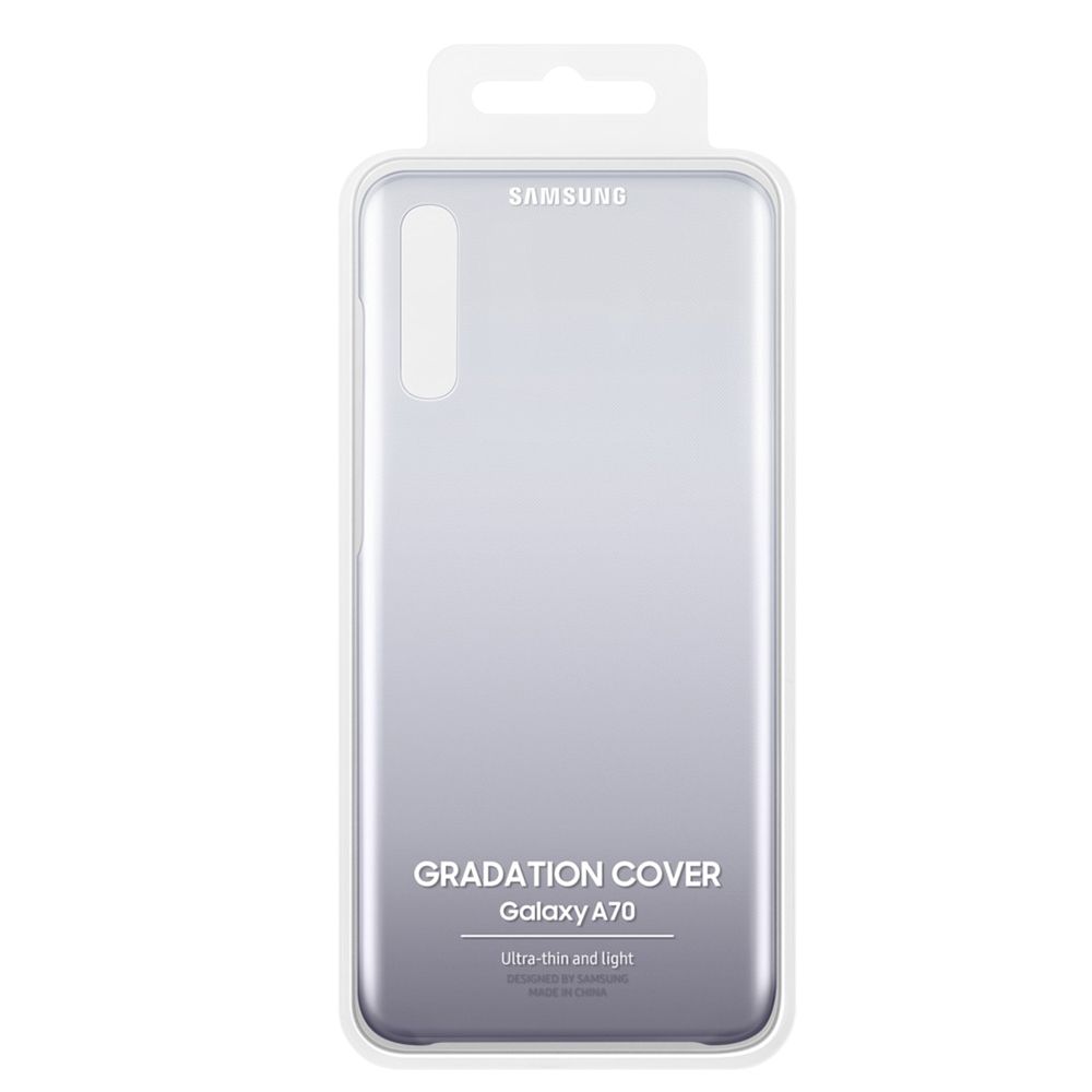 Husa telefon originala Samsung Gradation Cover, pentru Samsung Galaxy A70, negru