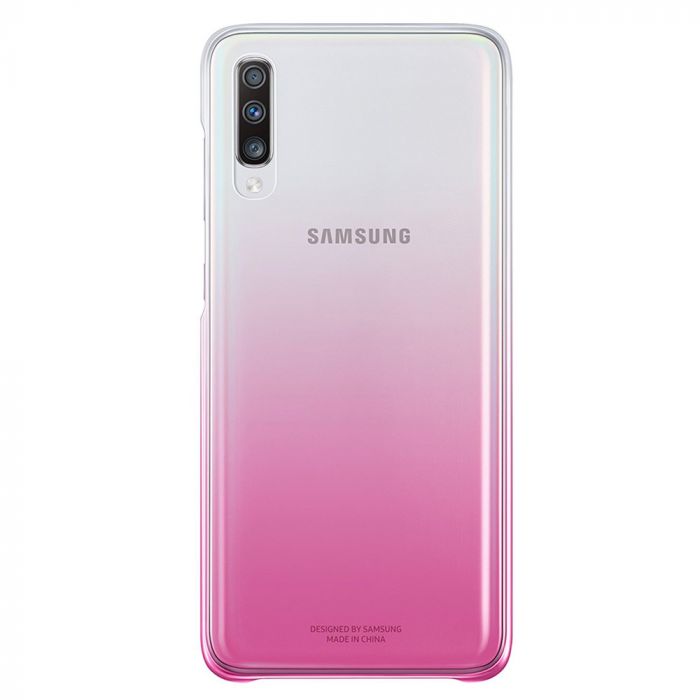 Husa telefon originala Samsung Gradation Cover, pentru Samsung Galaxy A70, roz