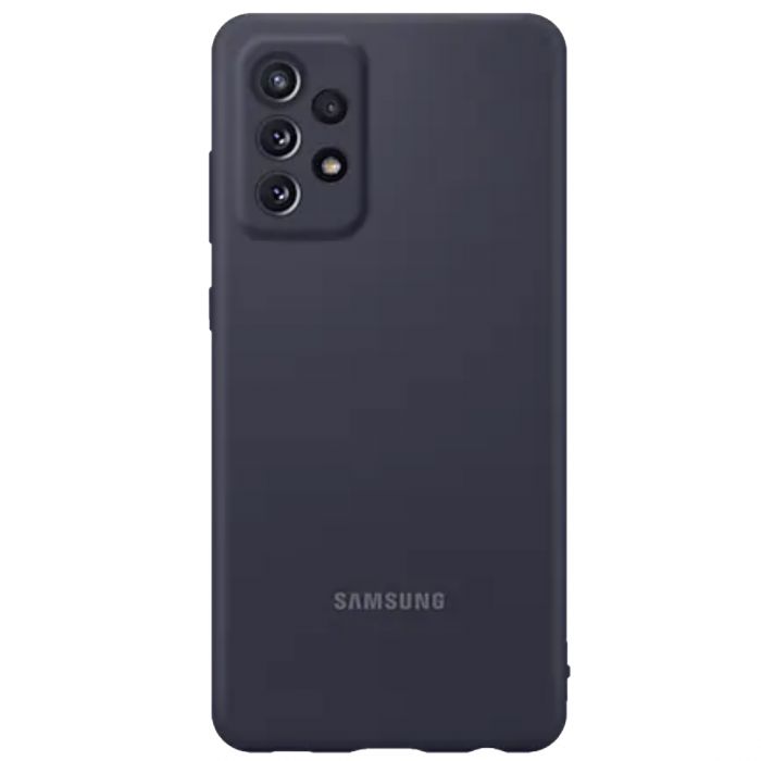 Husa telefon originala Samsung Silicone Cover, pentru Samsung Galaxy A72 4G / A72 5G, negru