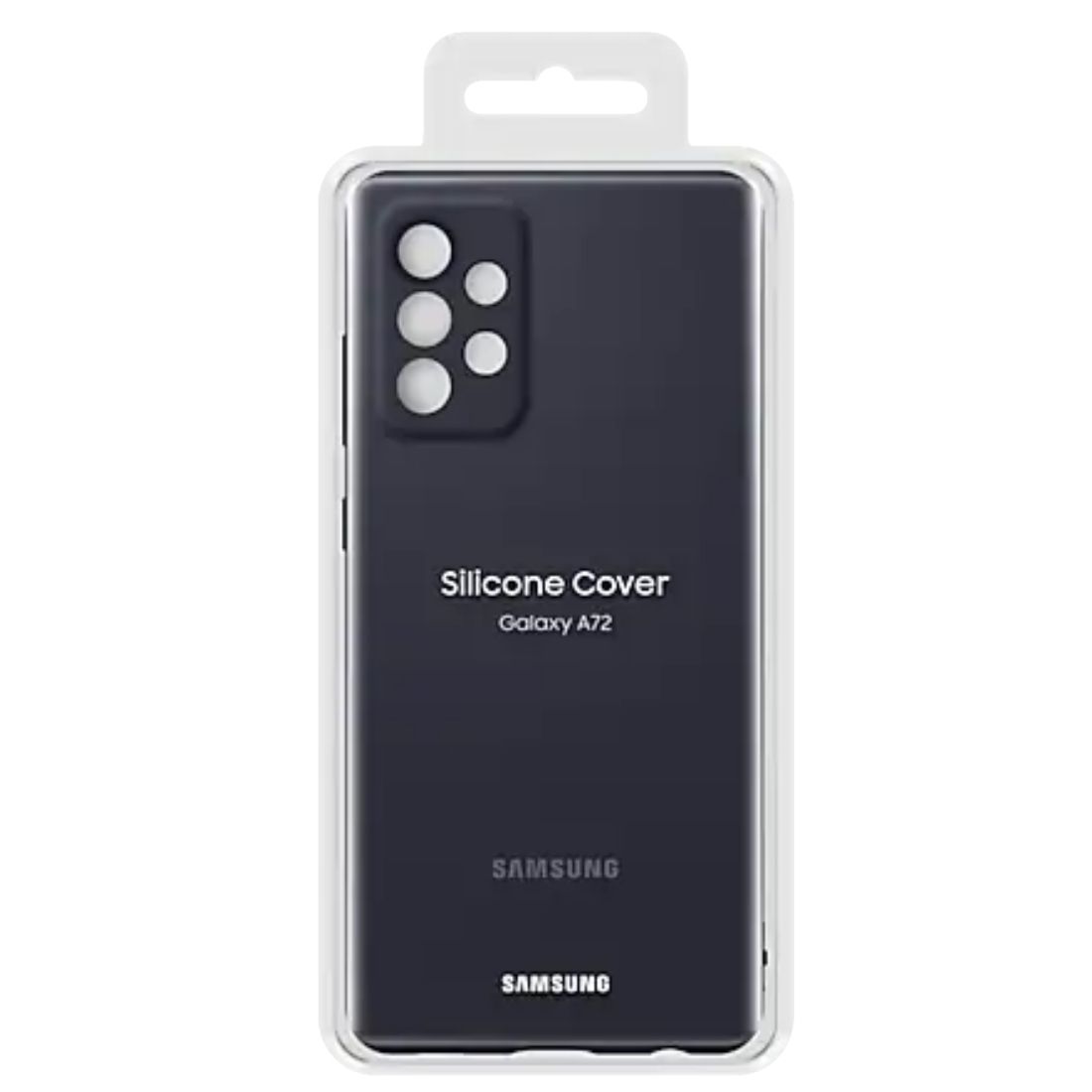 Husa telefon originala Samsung Silicone Cover, pentru Samsung Galaxy A72 4G / A72 5G, negru
