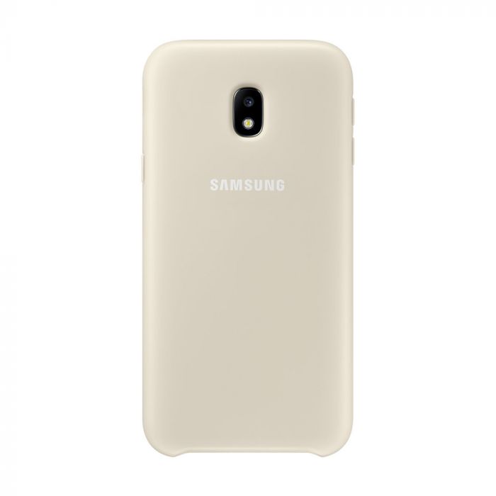 Husa telefon originala Samsung Dual Layer Cover, pentru Samsung Galaxy J3 2017, auriu