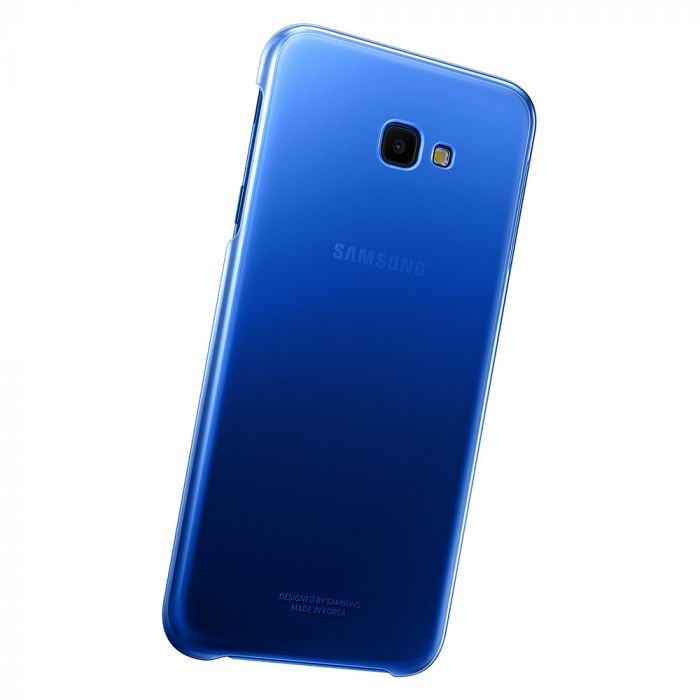 Husa telefon originala Samsung Gradation Cover, pentru Samsung Galaxy J4 Plus, albastru