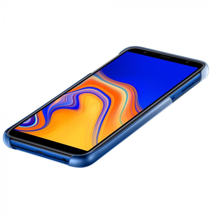 Husa telefon originala Samsung Gradation Cover, pentru Samsung Galaxy J4 Plus, albastru