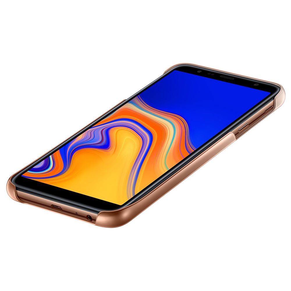 Husa telefon originala Samsung Gradation Cover, pentru Samsung Galaxy J4 Plus, auriu