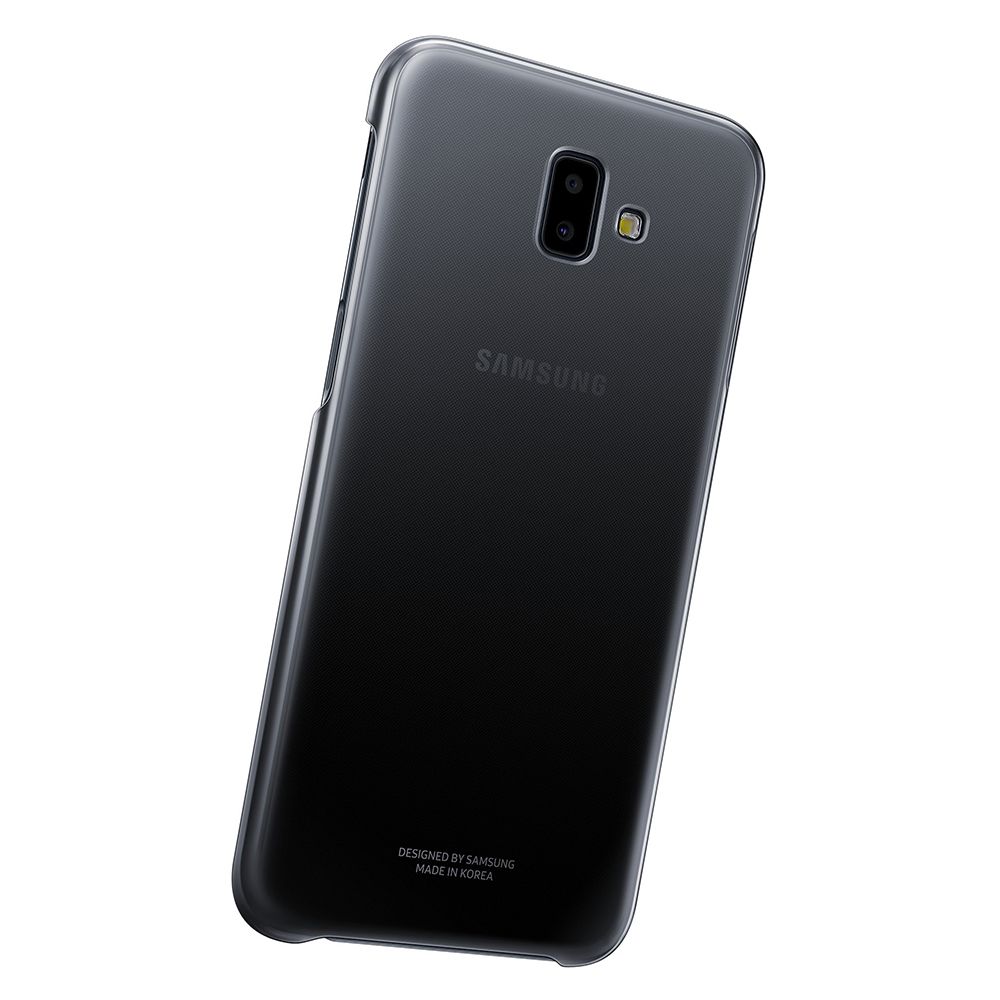 Husa telefon originala Samsung Gradation Cover, pentru Samsung Galaxy J6 Plus, negru