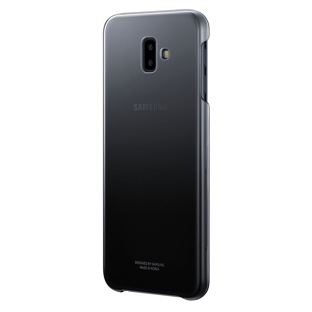 Husa telefon originala Samsung Gradation Cover, pentru Samsung Galaxy J6 Plus, negru