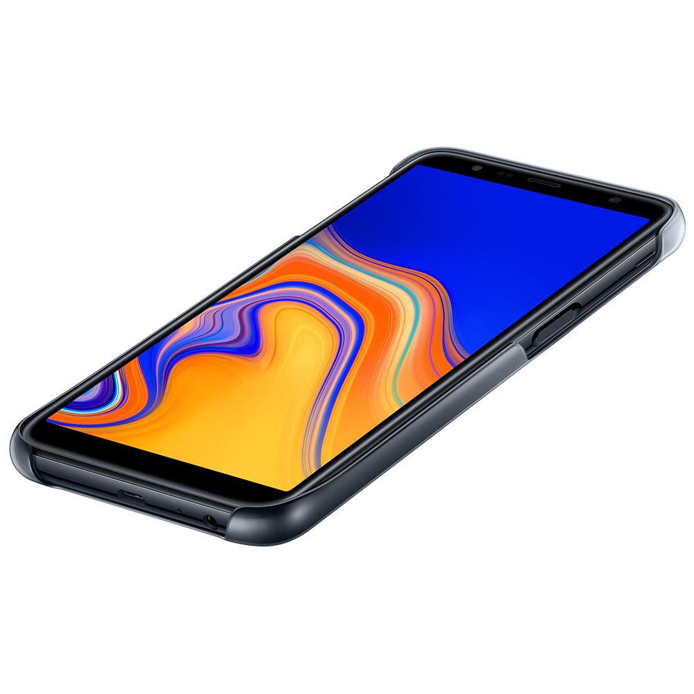 Husa telefon originala Samsung Gradation Cover, pentru Samsung Galaxy J6 Plus, negru