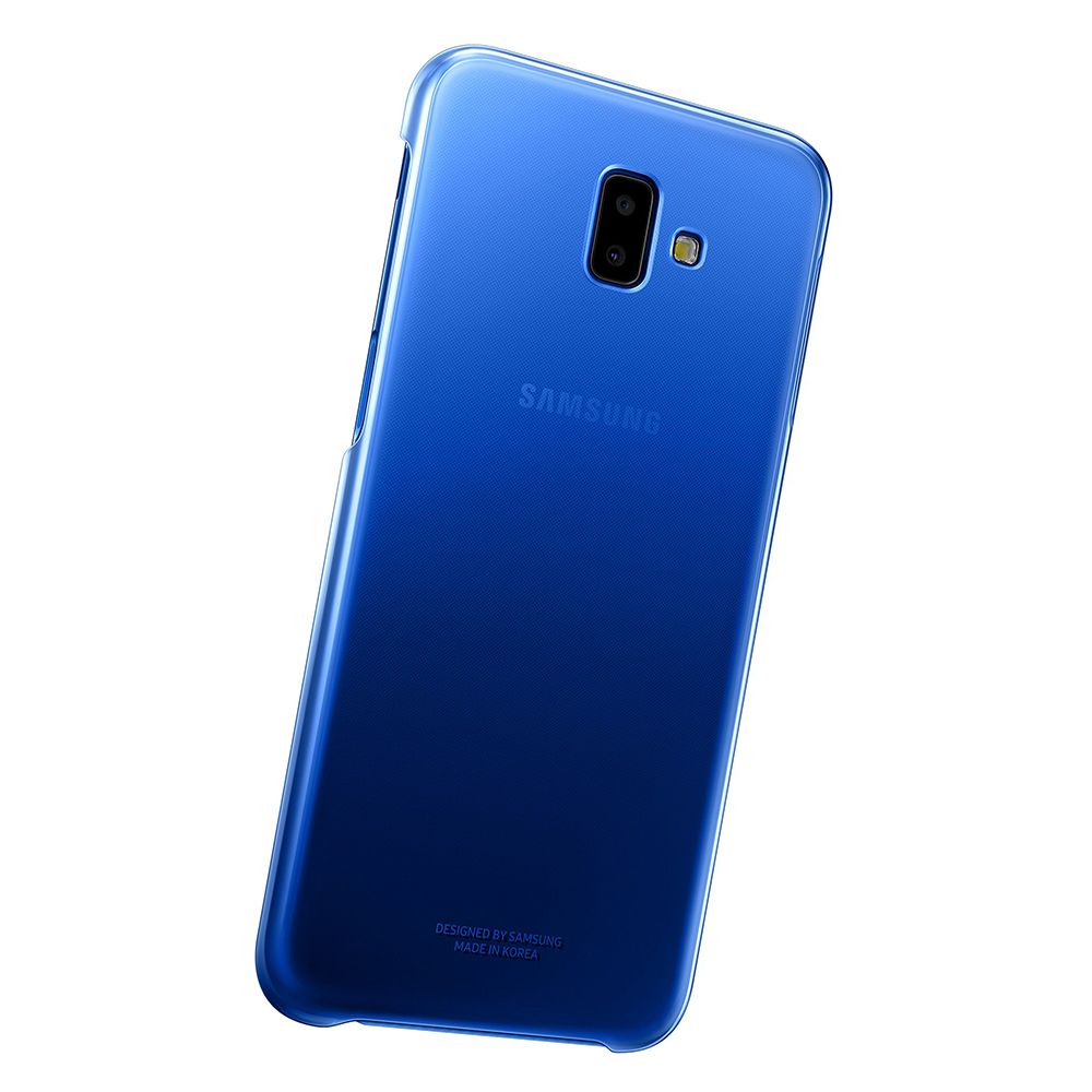 Husa telefon originala Samsung Gradation Cover, pentru Samsung Galaxy J6 Plus, albastru