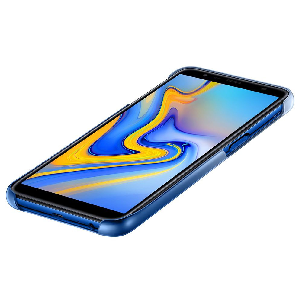 Husa telefon originala Samsung Gradation Cover, pentru Samsung Galaxy J6 Plus, albastru
