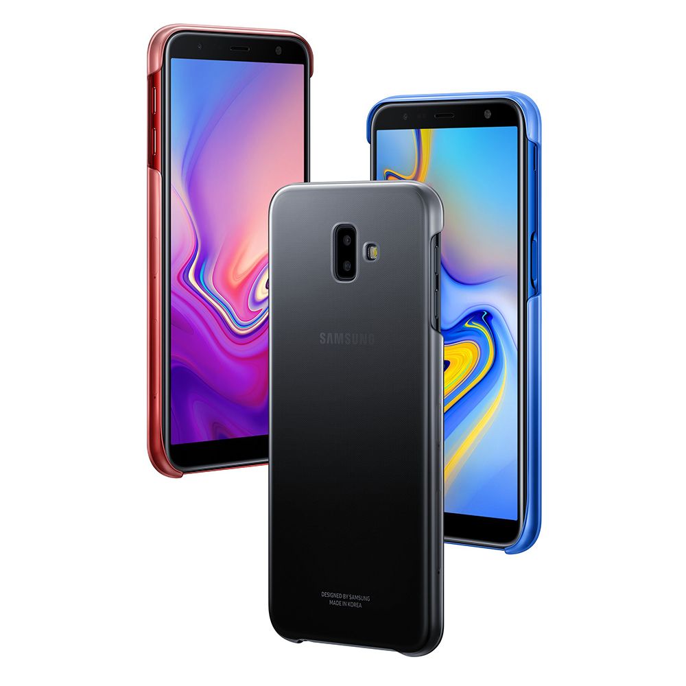 Husa telefon originala Samsung Gradation Cover, pentru Samsung Galaxy J6 Plus, albastru