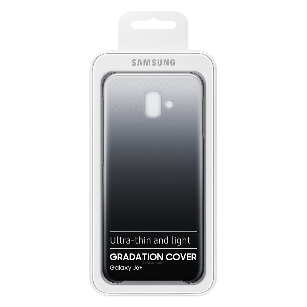 Husa telefon originala Samsung Gradation Cover, pentru Samsung Galaxy J6 Plus, albastru