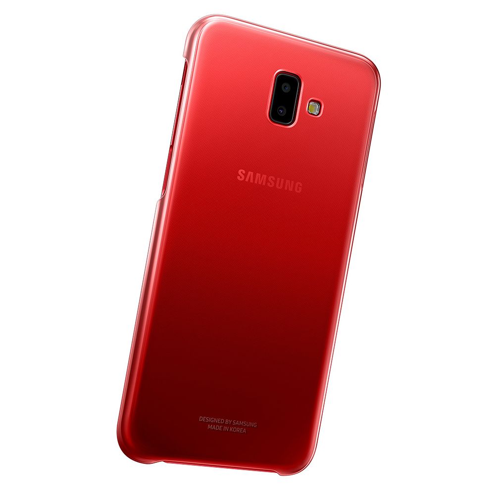 Husa telefon originala Samsung Gradation Cover, pentru Samsung Galaxy J6 Plus, rosu