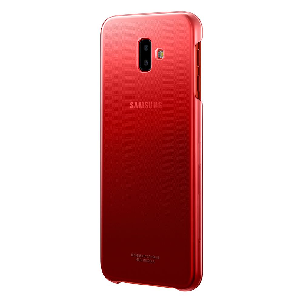 Husa telefon originala Samsung Gradation Cover, pentru Samsung Galaxy J6 Plus, rosu