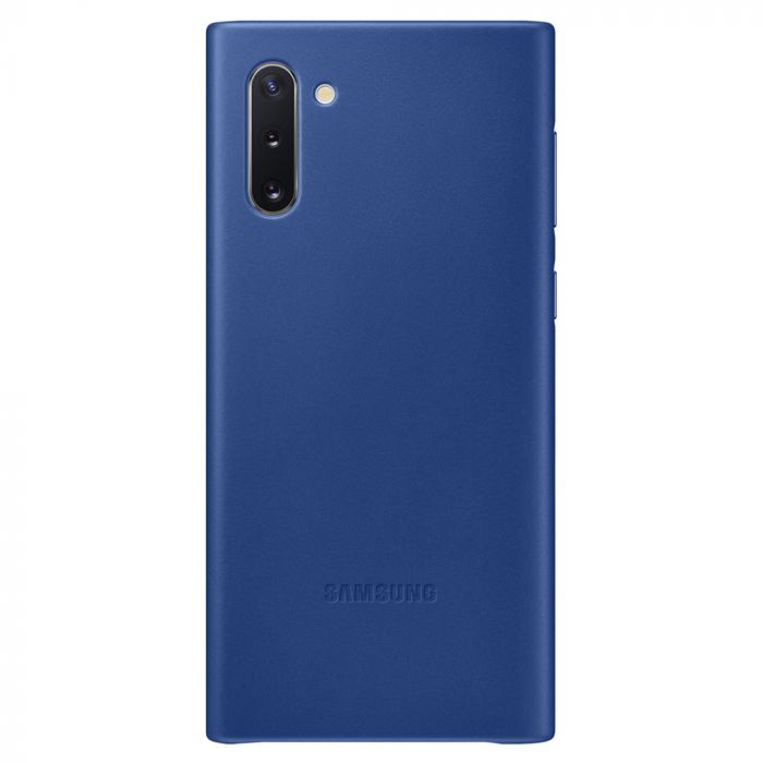 Husa telefon originala Samsung Leather Cover, pentru Samsung Galaxy Note 10, albastru