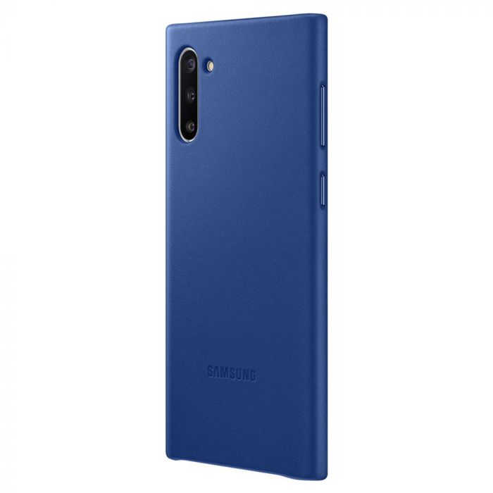Husa telefon originala Samsung Leather Cover, pentru Samsung Galaxy Note 10, albastru
