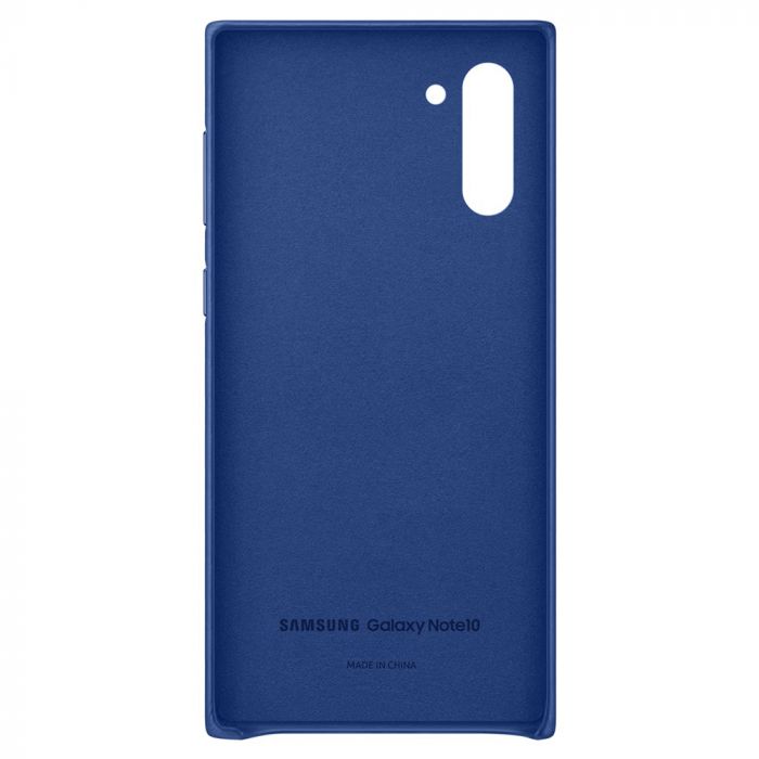 Husa telefon originala Samsung Leather Cover, pentru Samsung Galaxy Note 10, albastru