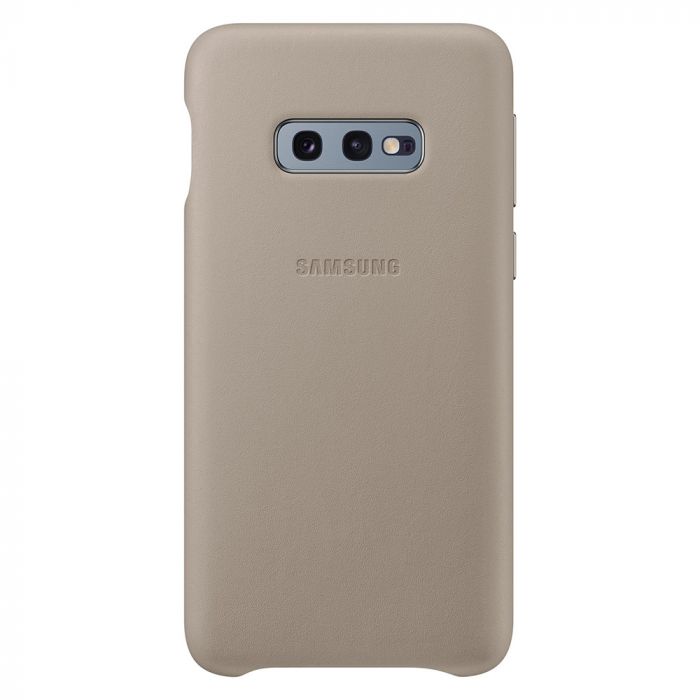 Husa telefon originala Samsung Leather Cover, pentru Samsung Galaxy S10e G970, gri