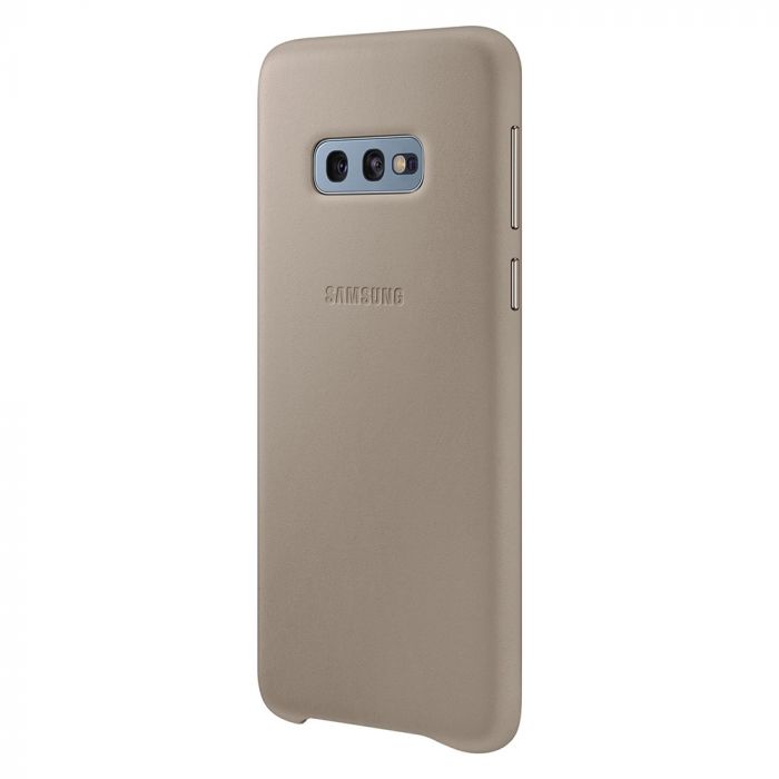 Husa telefon originala Samsung Leather Cover, pentru Samsung Galaxy S10e G970, gri