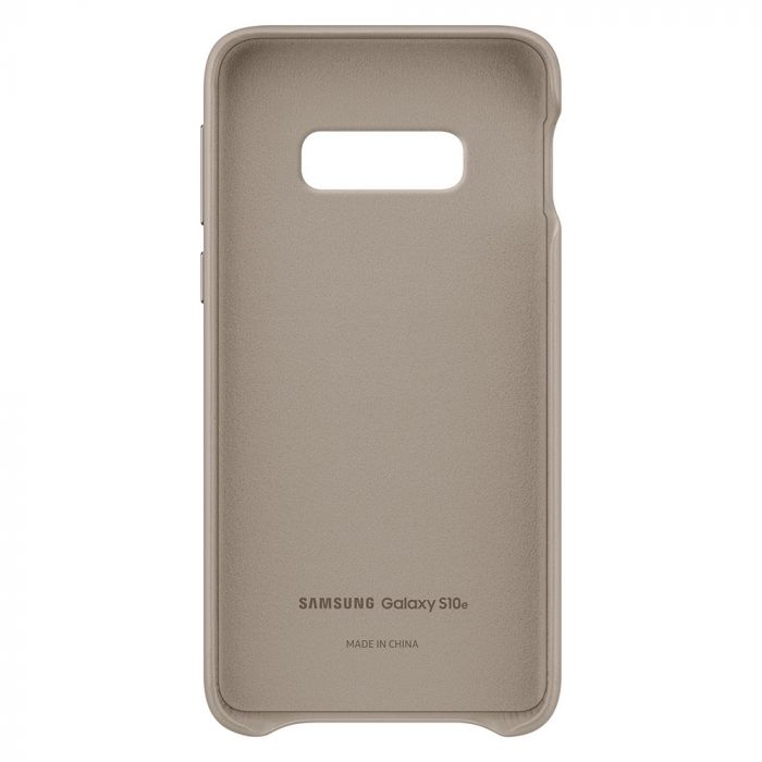 Husa telefon originala Samsung Leather Cover, pentru Samsung Galaxy S10e G970, gri