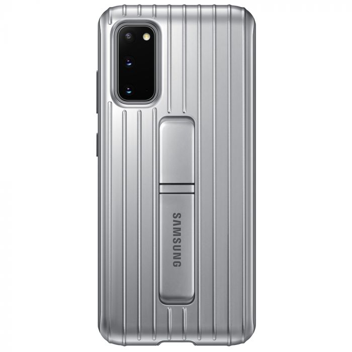 Husa telefon originala Samsung Protective Standing, pentru Samsung Galaxy S20, gri