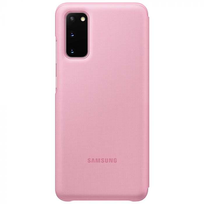 Husa telefon originala Samsung Book Led View, pentru Samsung Galaxy S20, roz