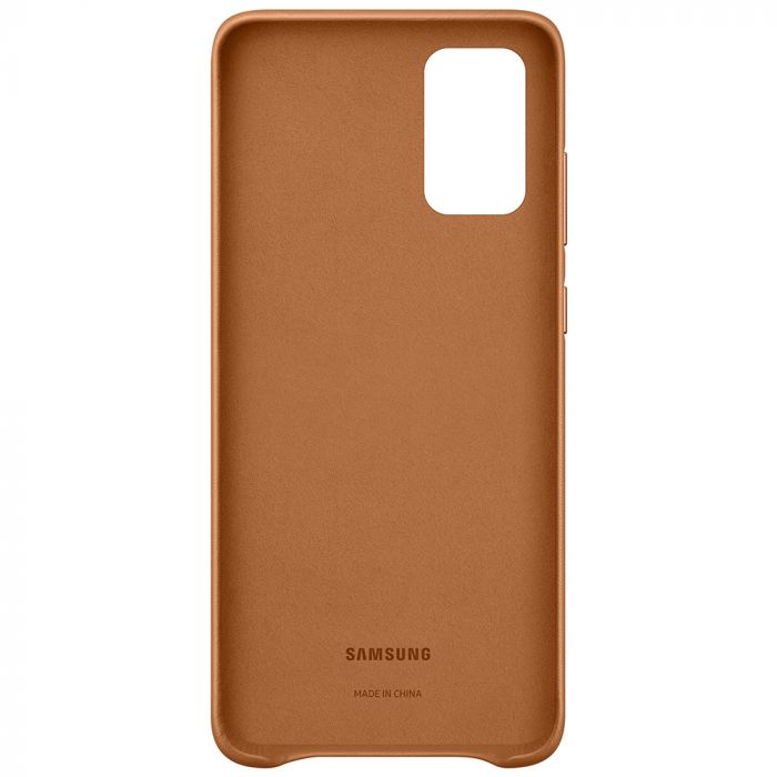 Husa telefon originala Samsung Leather Cover, pentru Samsung Galaxy S20 Plus, maro