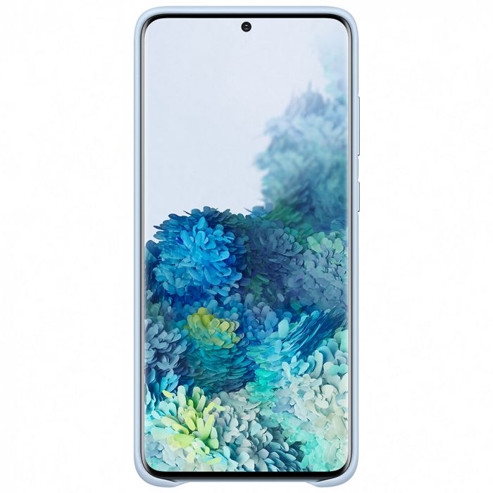 Husa telefon originala Samsung Leather Cover, pentru Samsung Galaxy S20 Plus, albastru