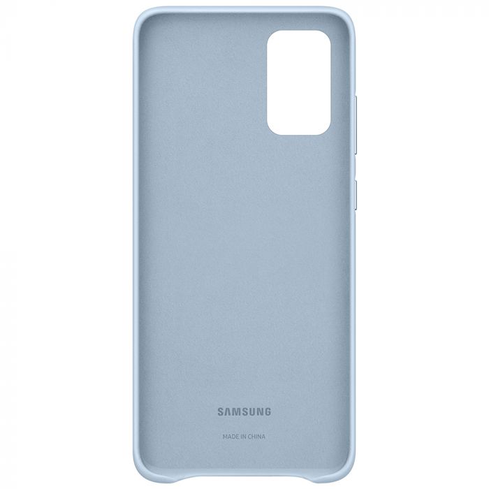 Husa telefon originala Samsung Leather Cover, pentru Samsung Galaxy S20 Plus, albastru