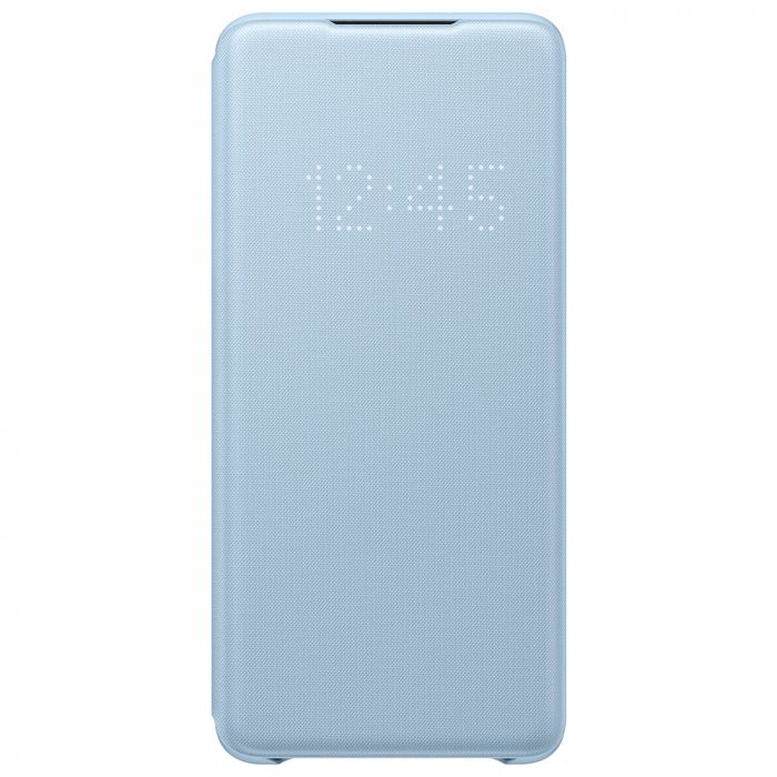 Husa telefon originala Samsung Book Led View, pentru Samsung Galaxy S20 Plus, albastru