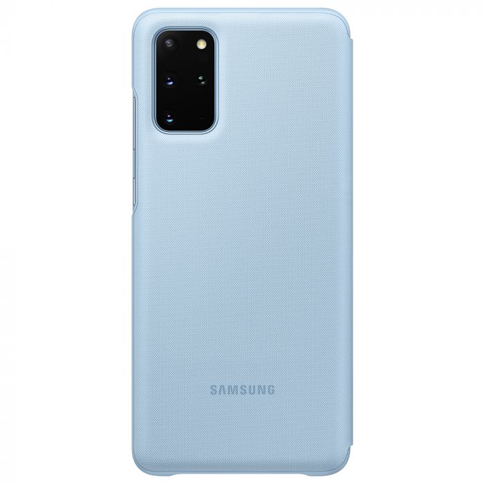 Husa telefon originala Samsung Book Led View, pentru Samsung Galaxy S20 Plus, albastru