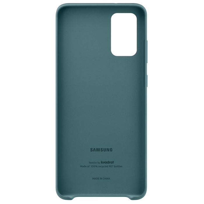 Husa telefon originala Samsung Kvadrat Cover, pentru Samsung Galaxy S20 Plus, plastic 100% reciclat, verde